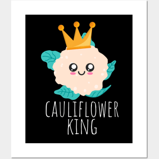 Cauliflower King Cute Posters and Art